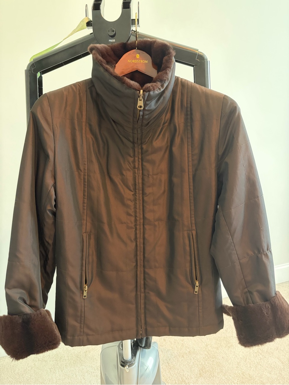 Saks Fifth Avenue Brown mink Jacket - Picture 2 of 3